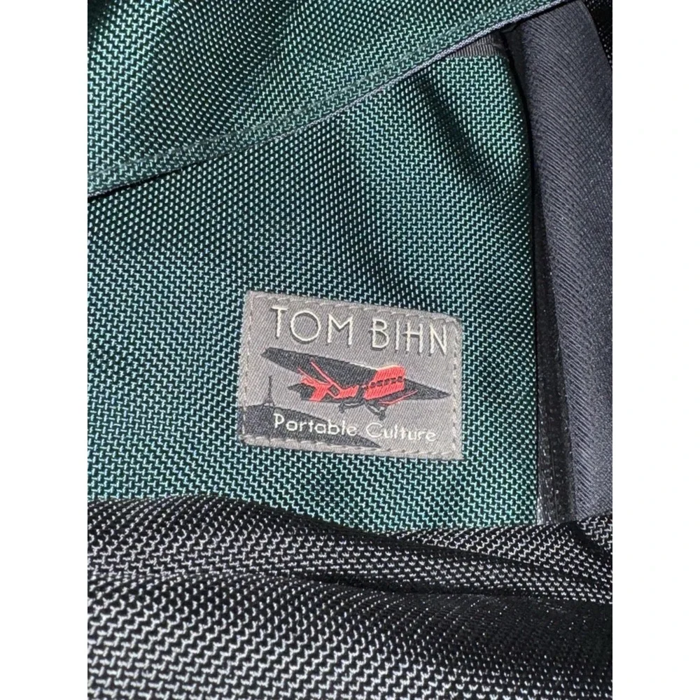 Tom Bihn Super Ego Messenger Bag Forrest Green Made USA Large Nylon Laptop Rare
